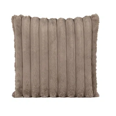 Siscovers Ultra-plush Faux Fur Throw Pillow - Luxurious Comfort, In Polyester,brown