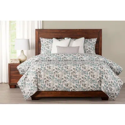 Siscovers Water Garden Botanical Print Duvet Cover & Insert Set In Blue;blue