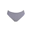 Sishawaii-secret Island Swimwear Women's Blue / White Mid-rise Swim Bottom In Navy Stripe With Soft Texture In Blue/white