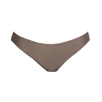 Sishawaii-secret Island Swimwear Women's Neutrals Rio - Low Waisted Swim Bikini Bottom In Oyster