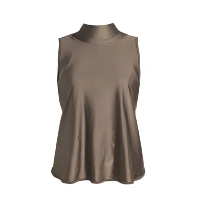 Sishawaii-secret Island Swimwear Women's Neutrals Tankini Swim Top In Oyster
