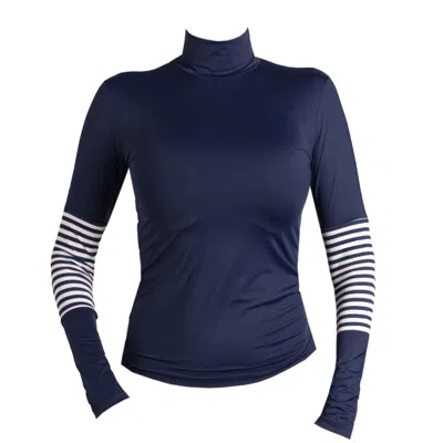 Sishawaii-secret Island Swimwear Women's Rashguard In Navy Blue