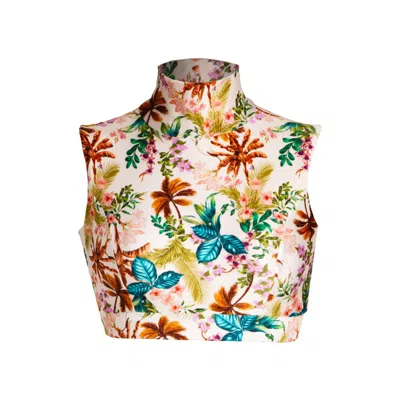 Sishawaii-secret Island Swimwear Women's Surfing Queen Swim Top In Tropical