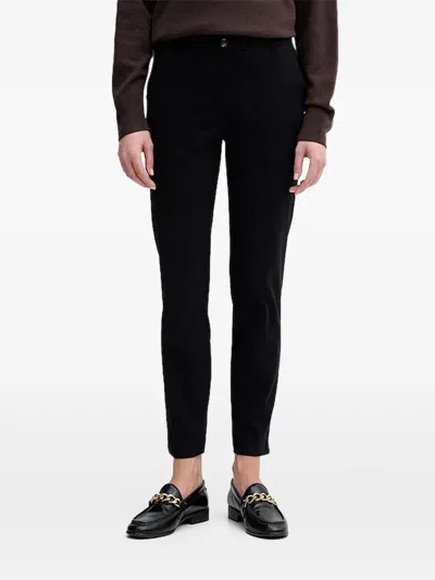 Sisley Paris Belt-loop Trousers In Black