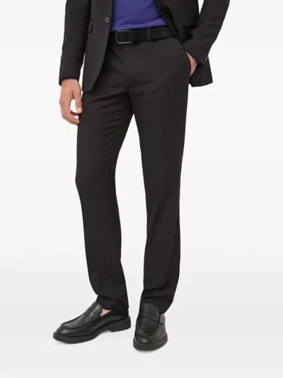 Sisley Paris Belt-loops Tailored Trousers In Black