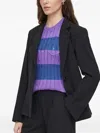 Sisley Paris Button-fastening Blazer In Black