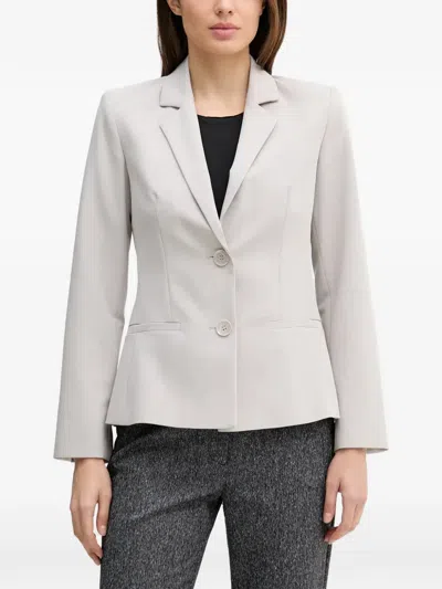Sisley Paris Button-up Blazer In Gray