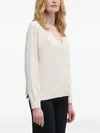 Sisley Paris 버튼 가디건 In Neutral