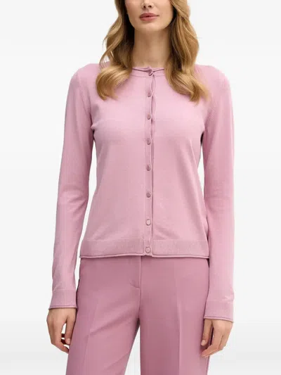 Sisley Paris Buttoned Cardigan In Pink