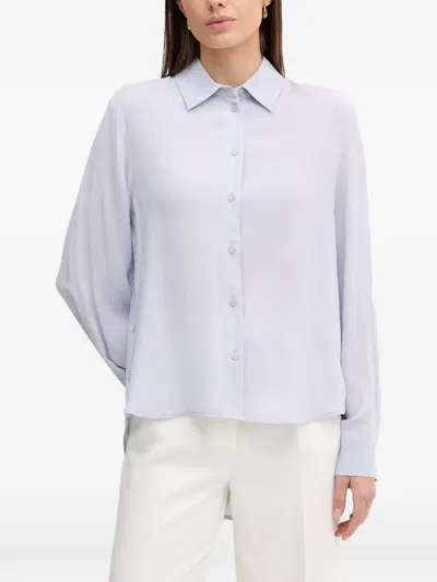Sisley Paris Buttoned Shirt In Blue