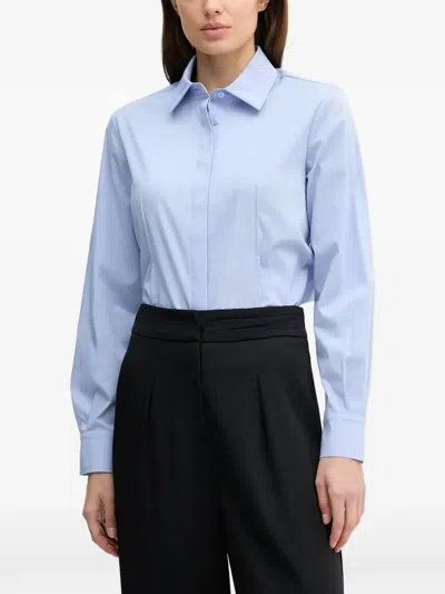Sisley Paris Buttoned Shirt In Blue