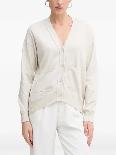 Sisley Paris Button-up Cardigan In Red