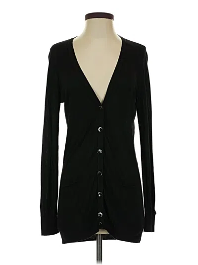 Pre-owned Sisley Paris Cardigan Sweater In Black