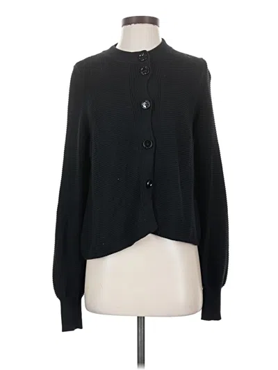 Pre-owned Sisley Paris Cardigan Sweater In Black