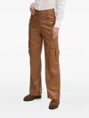 Sisley Paris Cargo Trousers In Brown