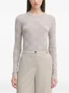 Sisley Paris Check-pattern Long-sleeve Sweater In Neutral