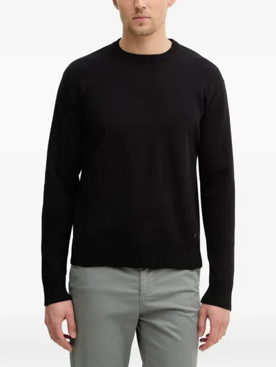 Sisley Paris Crew-neck Sweater In Black