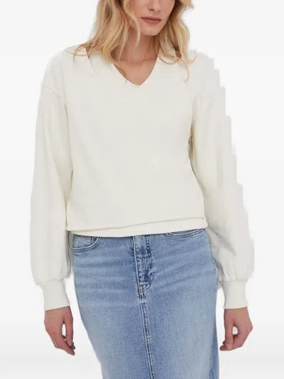 Sisley Paris Cut-out Layered Sweater In Neutral