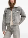 Sisley Paris Denim Jacket In Gray