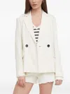 Sisley Paris Double-breasted Blazer In White