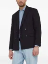 Sisley Paris Double-breasted Four-button Blazer In Black