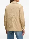 Sisley Paris Drawstring Pocket Jacket In Neutral