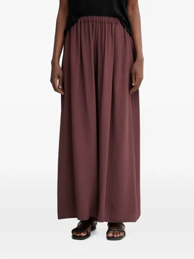 Sisley Paris Elasticated-waist Palazzo Pants In Brown
