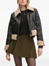 Sisley Paris Faux-leather Jacket In Black
