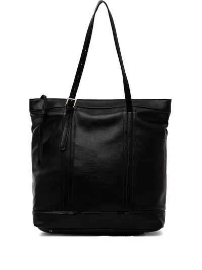 Sisley Paris Faux-leather Tote Bag In Black