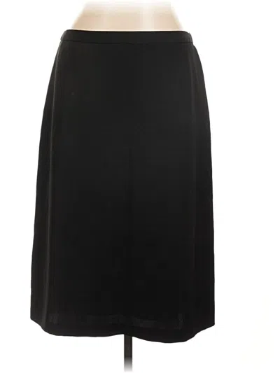 Pre-owned Sisley Paris Formal Skirt In Black