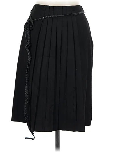 Pre-owned Sisley Paris Formal Skirt In Black