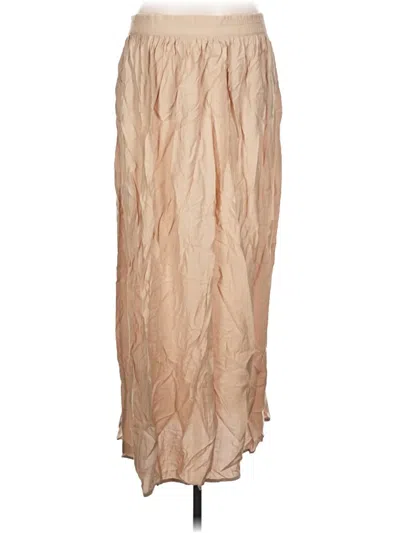 Pre-owned Sisley Paris Formal Skirt In Tan