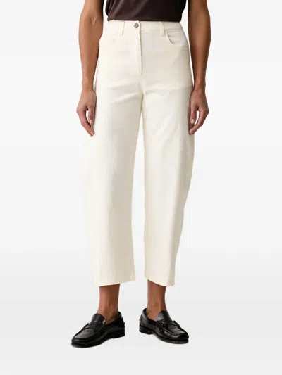 Sisley Paris High-waisted Jeans In 화이트
