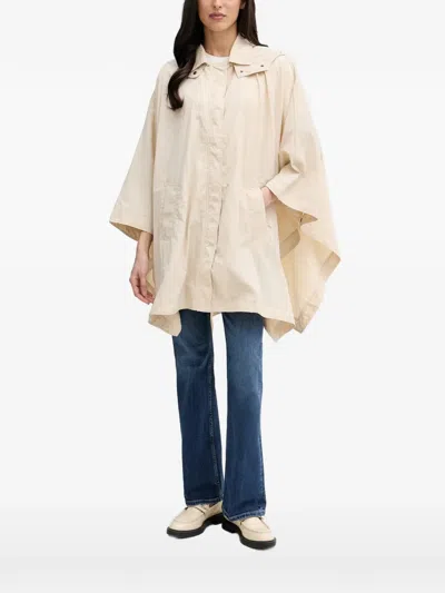Sisley Paris Hooded Raincoat In Neutral