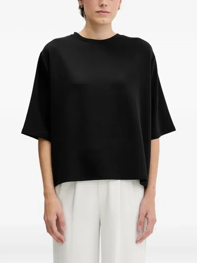 Sisley Paris T-shirt Im Layering-look In Black