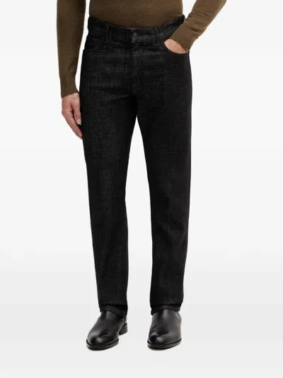 Sisley Paris Jeans Mit Logo-patch In Black