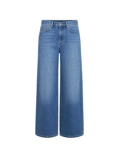 Sisley Paris Logo-patch Jeans In Blue