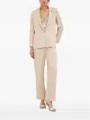 Sisley Paris Notched Single-button Blazer In Neutral