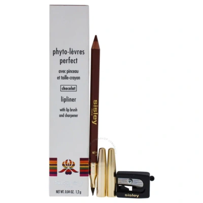 Sisley Paris Phyto Levres Perfect Lip Liner With Lip Brush And Sharpener - 06 Chocolat By Sisley For Women - 0.04 In White