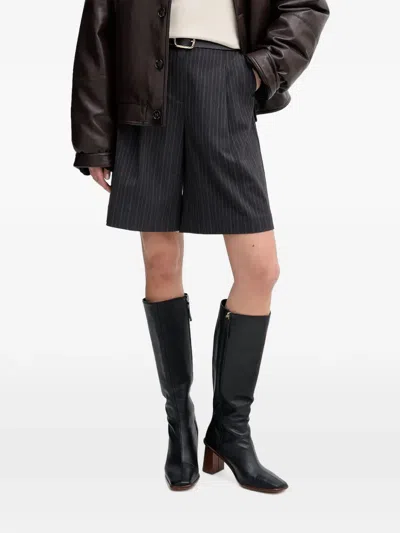 Sisley Paris Pinstripe Shorts In Multi