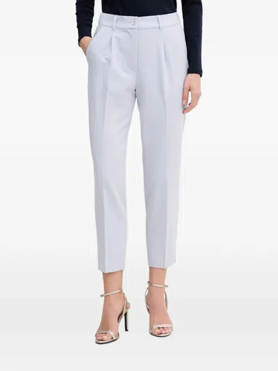 Sisley Paris Pleated Button-fastening Trousers In Blue