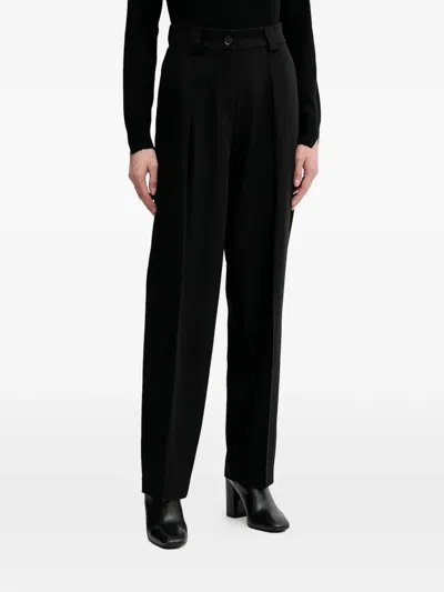 Sisley Paris Pleated Trousers In Black