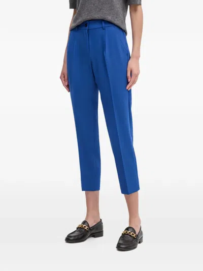Sisley Paris Pleated Trousers In Blue