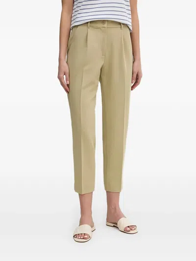Sisley Paris 플리츠 팬츠 In Neutral