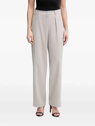 Sisley Paris Pleated-detail Tailored Trousers In Nude