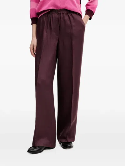 Sisley Paris Pressed-crease Straight Trousers In White