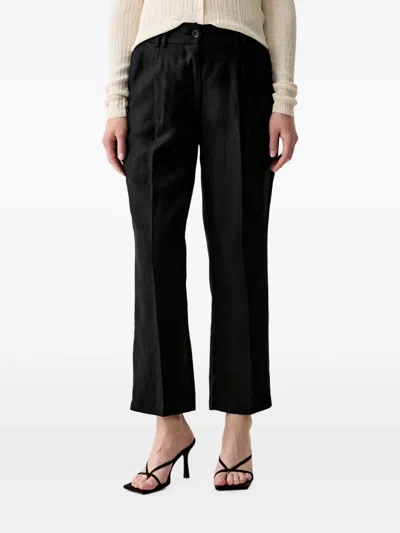 Sisley Paris Pressed-crease Trousers In Black