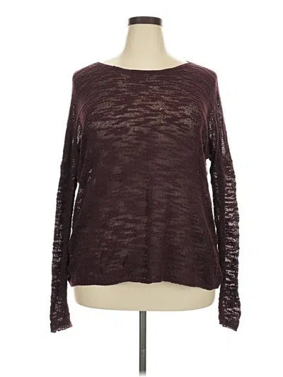 Pre-owned Sisley Paris Pullover Sweater In Burgundy