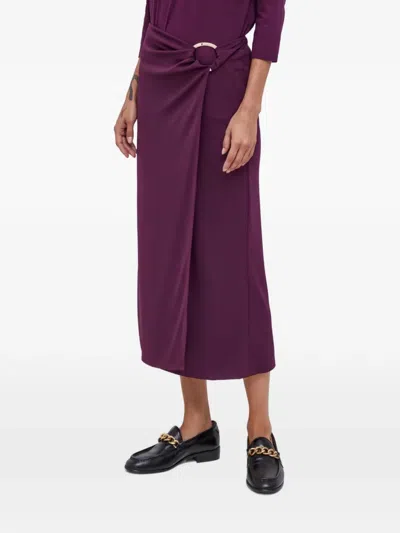 Sisley Paris Ring Detail Skirt In Purple