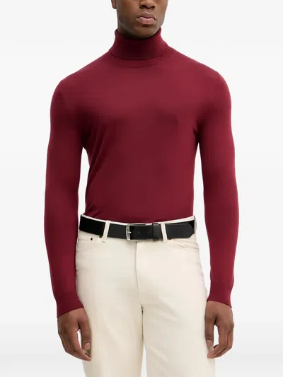 Sisley Paris Roll Neck Sweater In Red